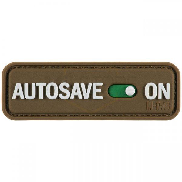 M-Tac Autosave Rubber Patch - Coyote