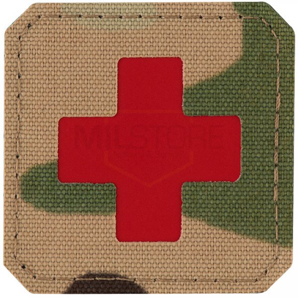 M-Tac Medic Cross Laser Cut Patch - Multicam / Red