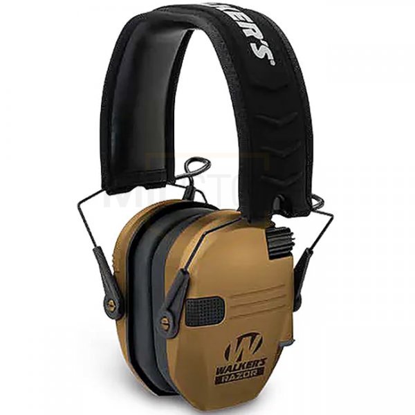 Walkers Razor Slim Electronic Earmuff - Battle Brown