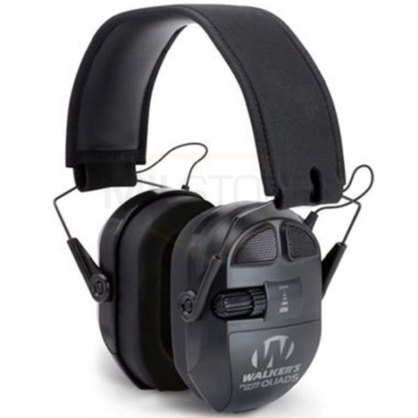 Walkers Ultimate Power Earmuff Quad - Black