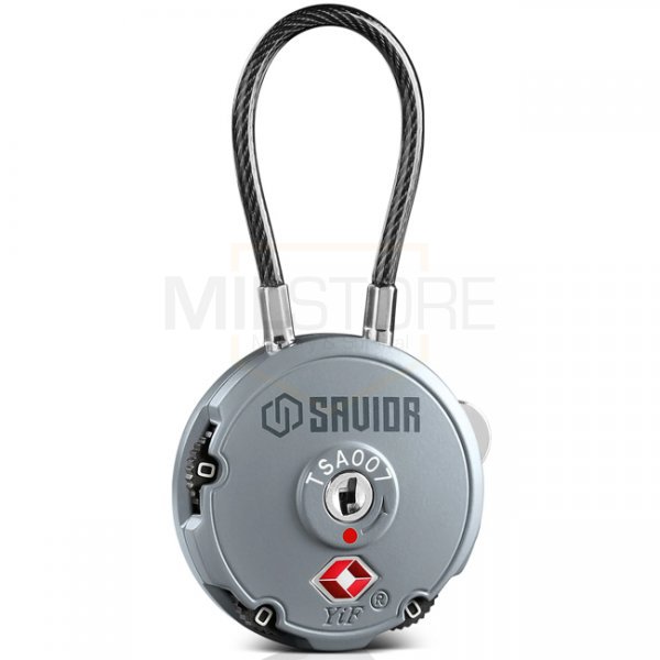 Savior Equipment 3-Digit Cable Lock - Grey