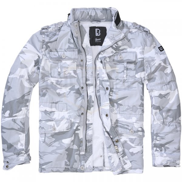 Brandit Britannia Winter Jacket - Blizzard Camo - L