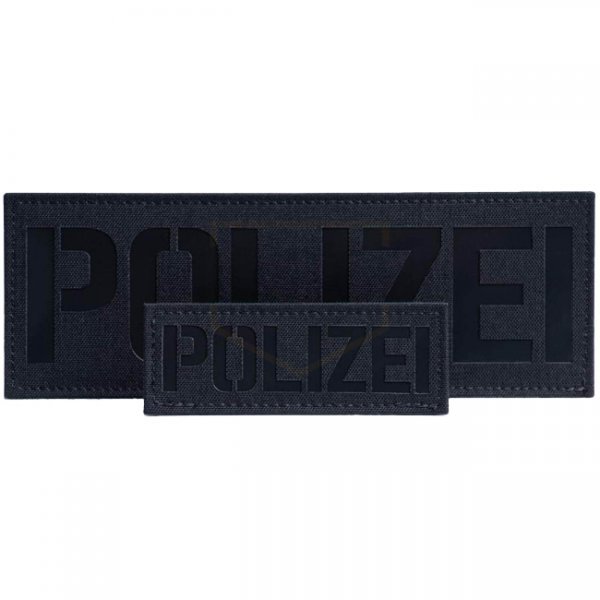 TERRA B POLIZEI Patch Set - Black / Black