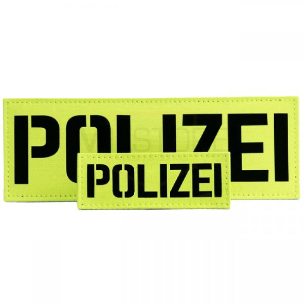 TERRA B POLIZEI Patch Set - Neon Yellow / Black