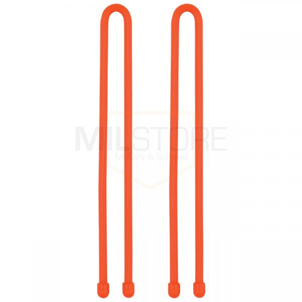 Nite Ize Gear Tie Reusable Rubber Twist Tie 2 Pack 12 Inch - Orange