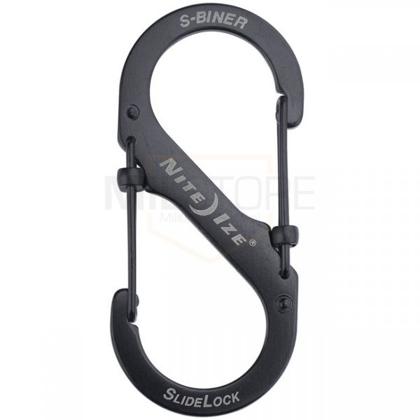 Nite Ize S-Biner Stainless Steel SlideLock #4 - Black