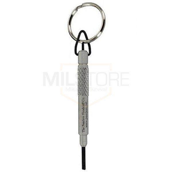 Peerless Oversize Handcuff Key Ring - Nickel