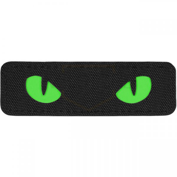 M-Tac Green Cat Eyes Laser Cut Patch - Black