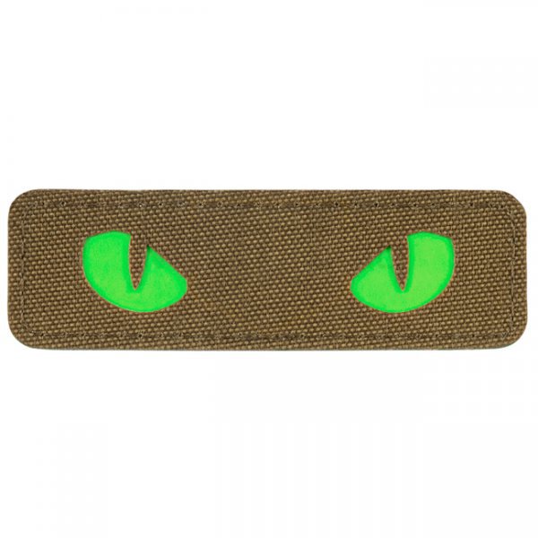 M-Tac Green Cat Eyes Laser Cut Patch - Coyote