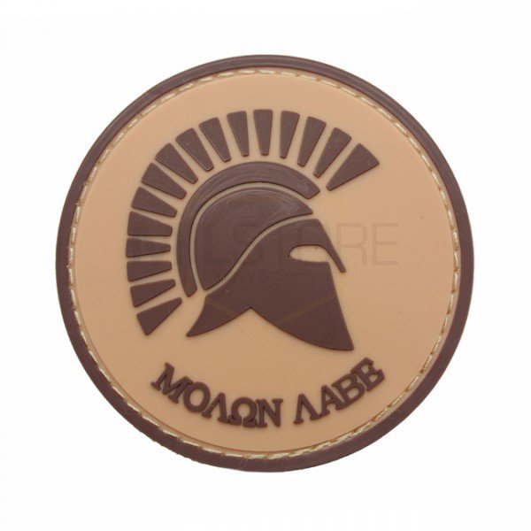 Pitchfork Molon Labe Patch - Tan