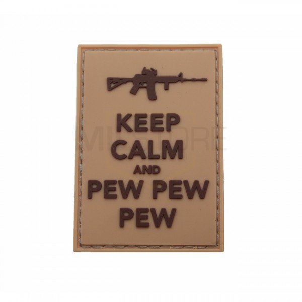 Pitchfork Keep Calm Pew Patch - Tan