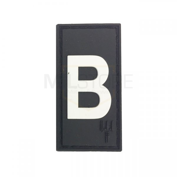 Pitchfork Letter B Patch - Black