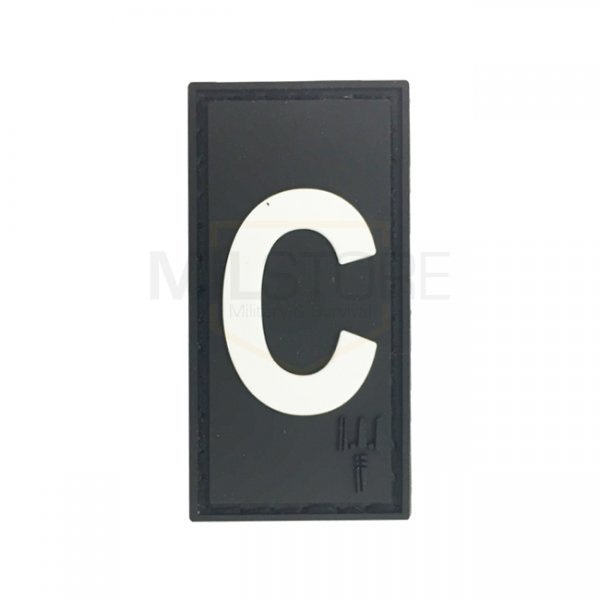 Pitchfork Letter C Patch - Black