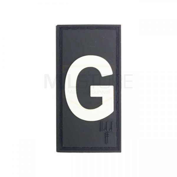 Pitchfork Letter G Patch - Black