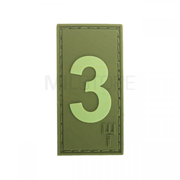 Pitchfork Number 3 Patch - Olive