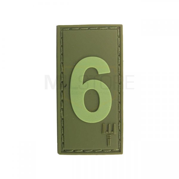 Pitchfork Number 6 Patch - Olive