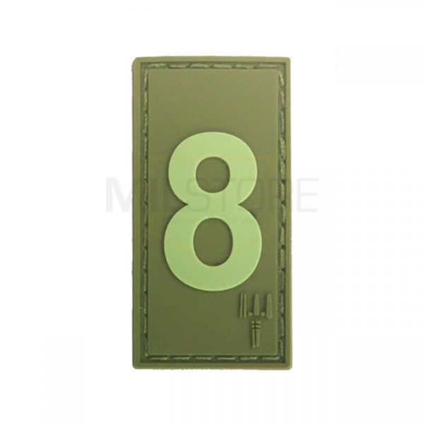 Pitchfork Number 8 Patch - Olive