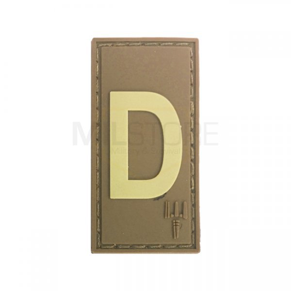 Pitchfork Letter D Patch - Tan