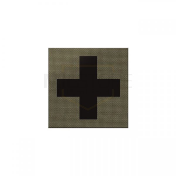 Pitchfork Medic Cross IR Square Print Patch - Ranger Green