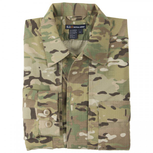 5.11 TDU Long Sleeve Ripstop Shirt - Multicam