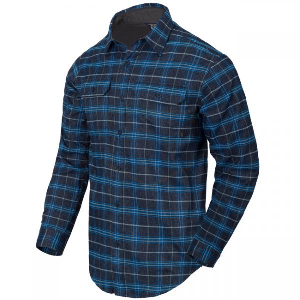 Helikon-Tex GreyMan Shirt - Blue Stonework Plaid - S