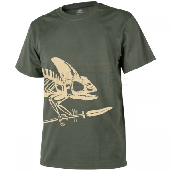 Helikon-Tex T-Shirt Full Body Skeleton - Olive Green - L