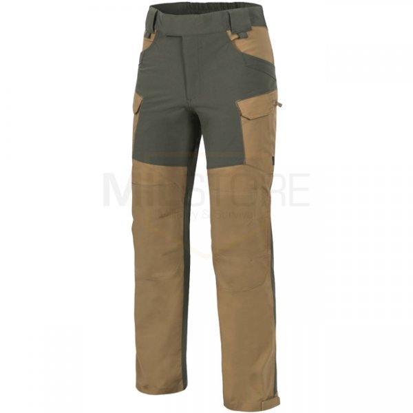 Helikon-Tex Hybrid Outback Pants Duracanvas - Coyote / Taiga Green - S - Long