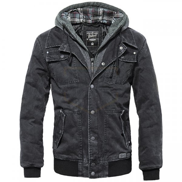 Brandit Dayton Jacket & Sweathood - Black - M