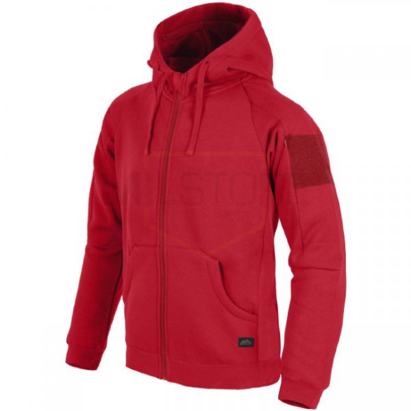 Helikon-Tex Urban Tactical Hoodie Lite FullZip - Red - XS