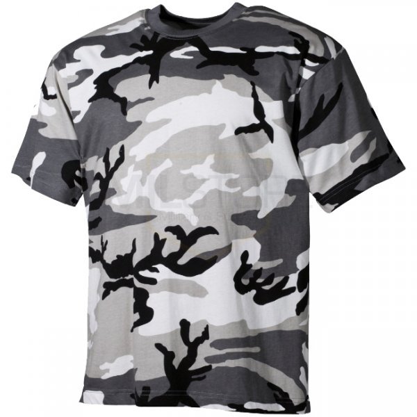 MFH US T-Shirt - Urban Camo - M