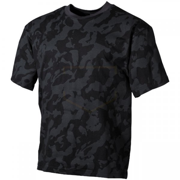 MFH US T-Shirt - Night Camo - L