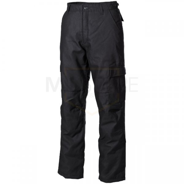 MFH US Combat Pants Lined - Black - XS