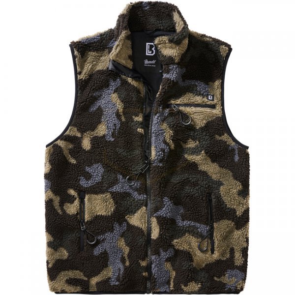 Brandit Teddyfleece Vest Men - Darkcamo - M