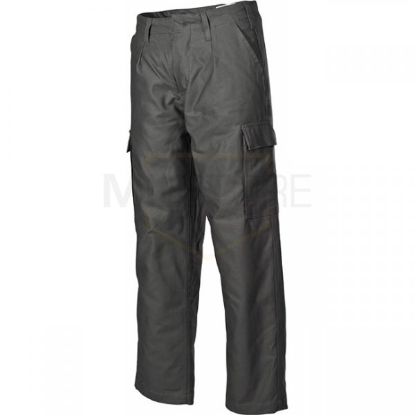 MFH BW Moleskin Pants Thermal Lined - Olive - 5