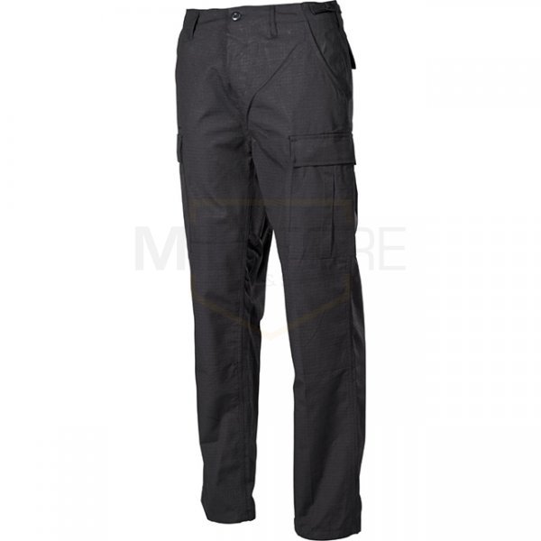 MFH BDU Combat Pants Ripstop - Black - L