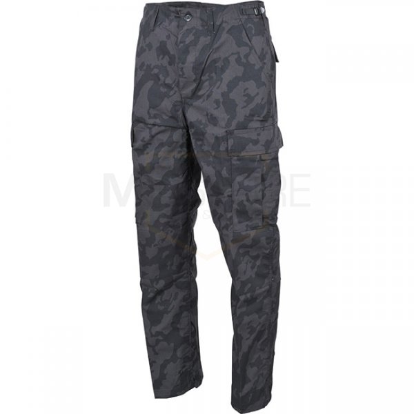 MFH BDU Combat Pants Ripstop - Night Camo - L