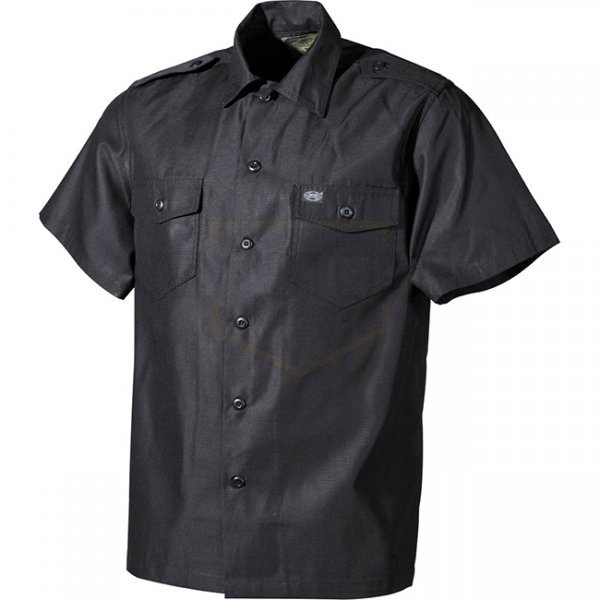 MFH US Shirt Short Sleeve - Black - M