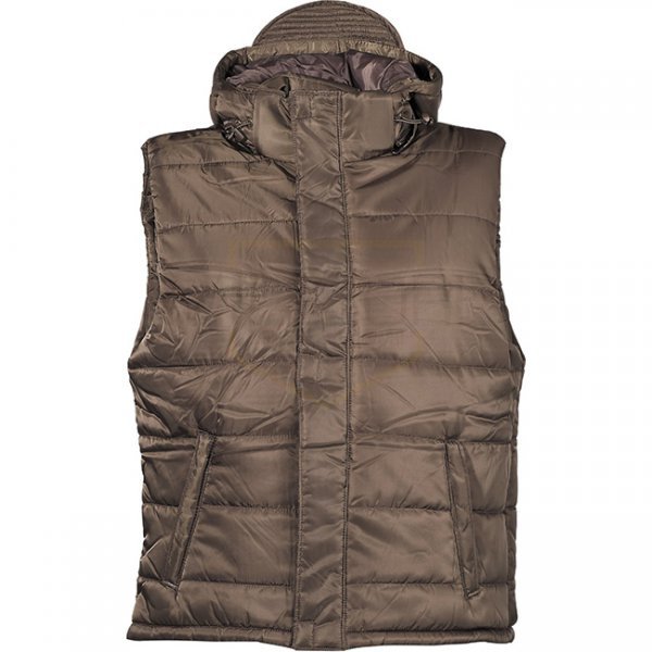 MFH Lined Vest & Detachable Hood - Olive - 3XL