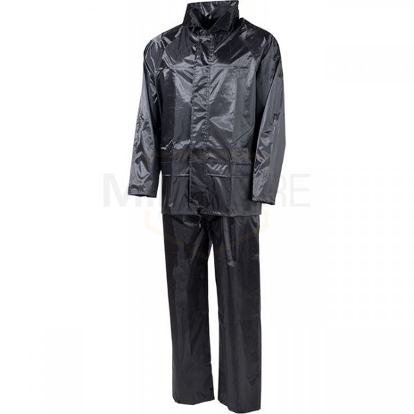 MFH Rain Suit Two-Piece - Black - M