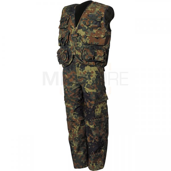 MFH Kids Pants & Vest Set - Flecktarn - M