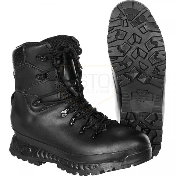 MFH BW Mountain Boots Model 2005 Breathtex Lining - Black - 295-46