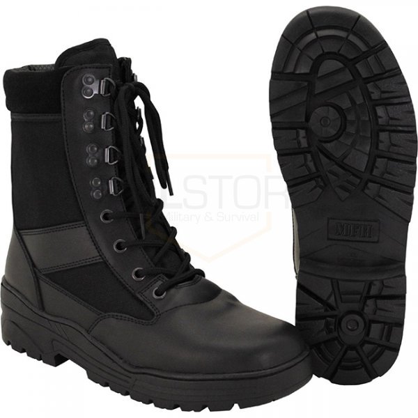 MFH Security Boots 8-Hole - Black - 43