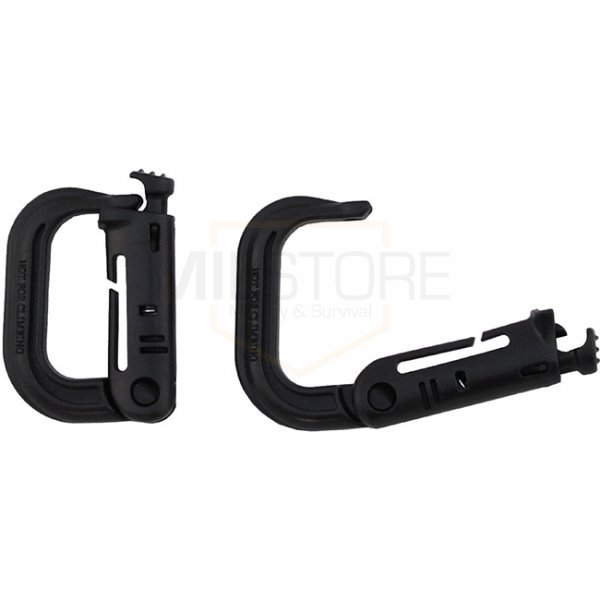 MFH MOLLE Carabiner Plastic 2 pcs - Black