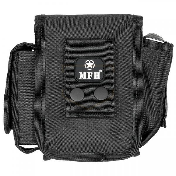 MFH Belt Pouch 3 Compartments - Black