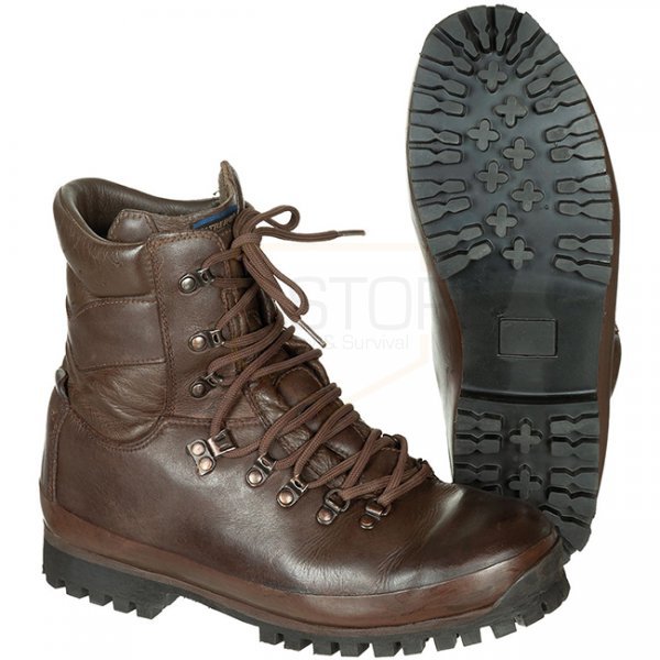 Surplus GB Combat Boots ALT-BERG Used - Brown - 4