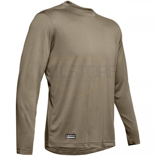 Under Armour Tactical UA Tech Long Sleeve T-Shirt - Tan - 3XL