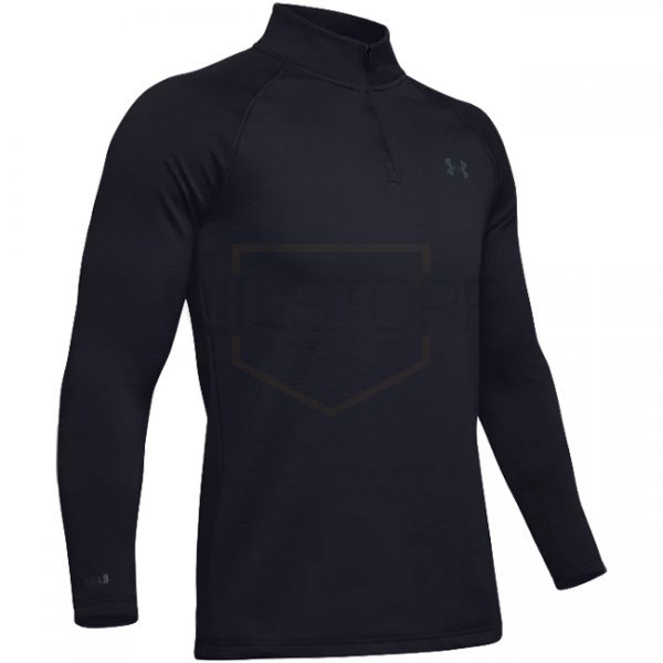 Under Armour Mens ColdGear Base 4.0 1/4 Zip - Black - L