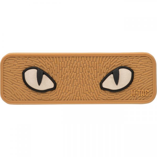 M-Tac Cat Eyes 3D Rubber Patch GID - Coyote