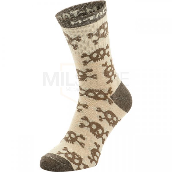 M-Tac Lightweight Socks Pirate Skull Mk.3 Sand 43-46