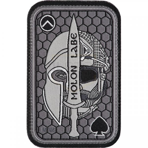 M-Tac Molon Labe Ace Woven Patch - Grey